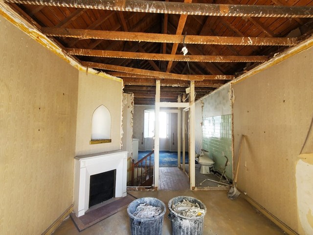 Démolition étage, vue sur mer