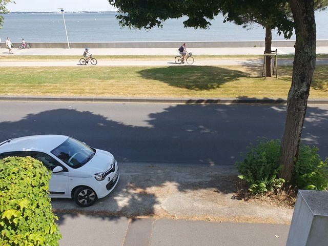 La piste cyclable vue du gîte